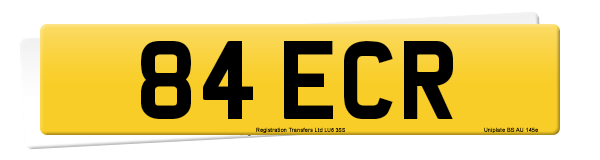 Registration number 84 ECR